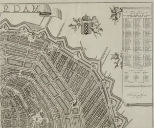 Karta över Amsterdam av Gerrit de Broen